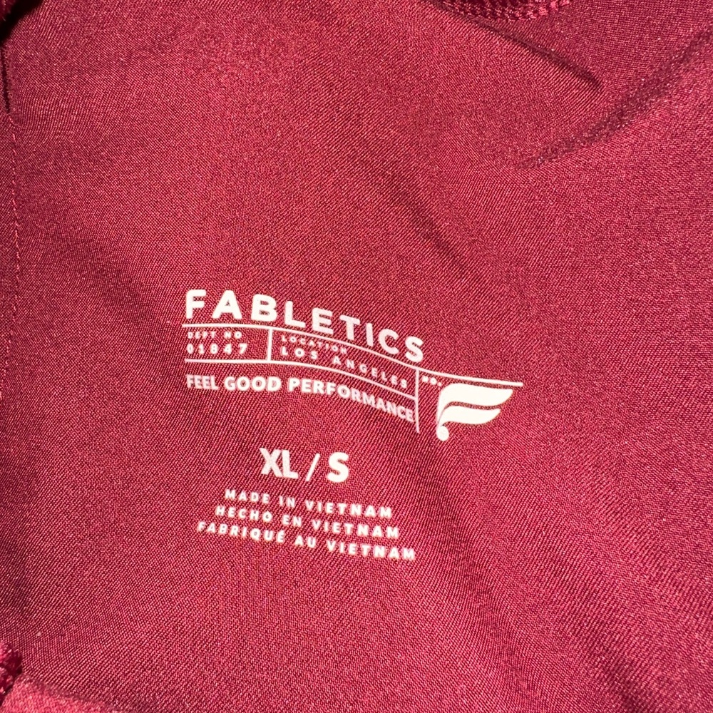 Fabletics Women’s Maroon Drawstring Scrub Joggers - image 5